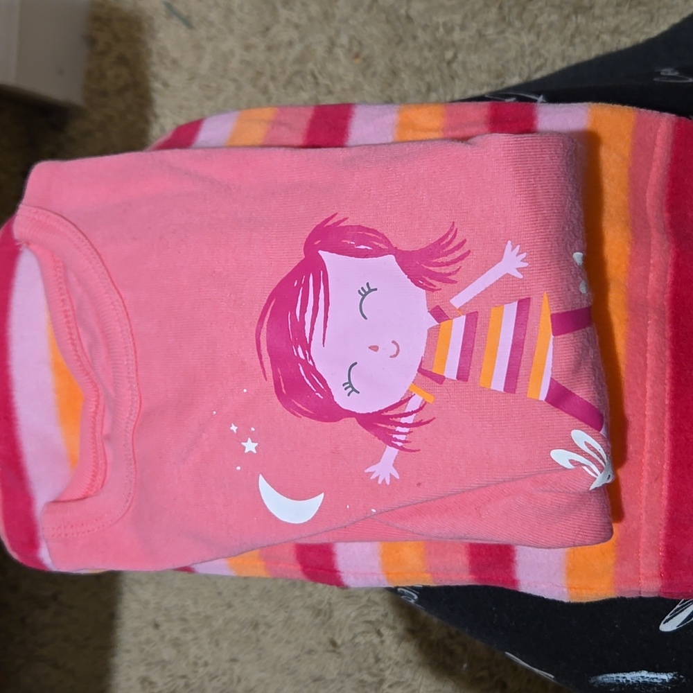 CIRCO Target orange pink long sleeves pajamas size 18 months